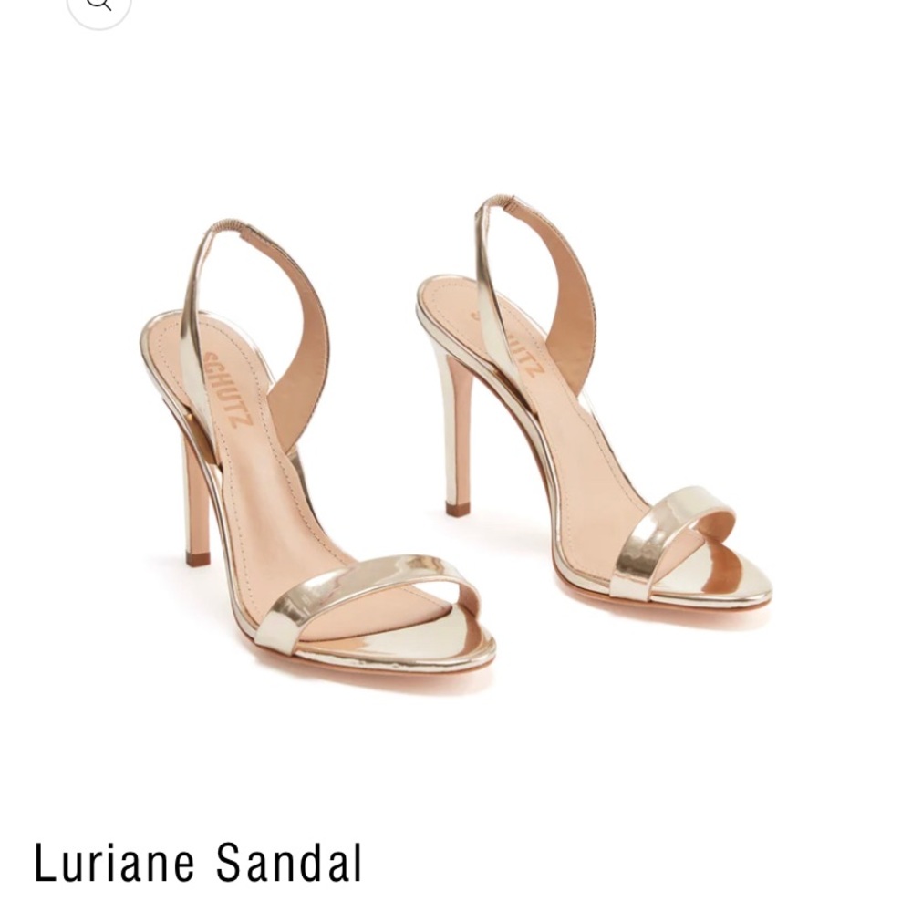 Schulz luriane sandal /heel  silver size 7.5